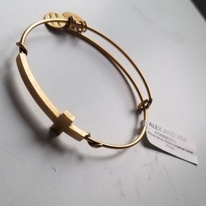 Alex and Ani Gold Cross Bracelet